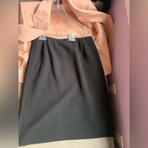 Kasper Black Suit Skirt-4P